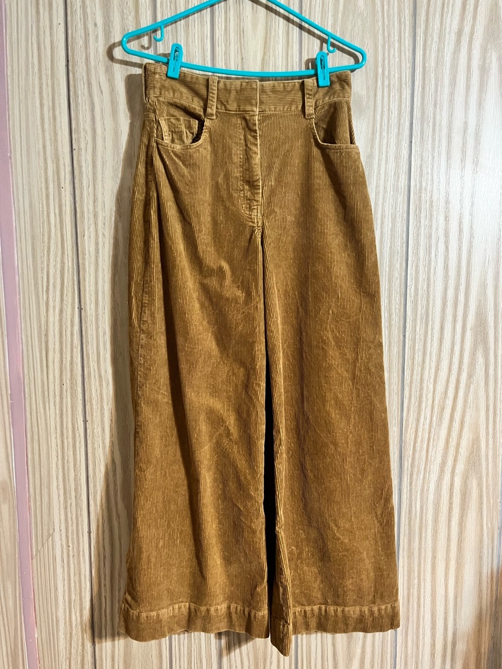 Banana Republic Camel Brown Corduroy Wide Leg High Rise Pants Size 4